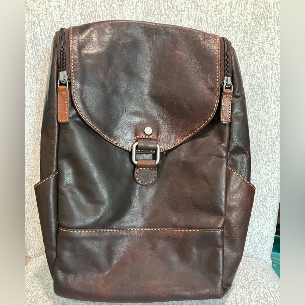 Jack Georges Leather Backpack